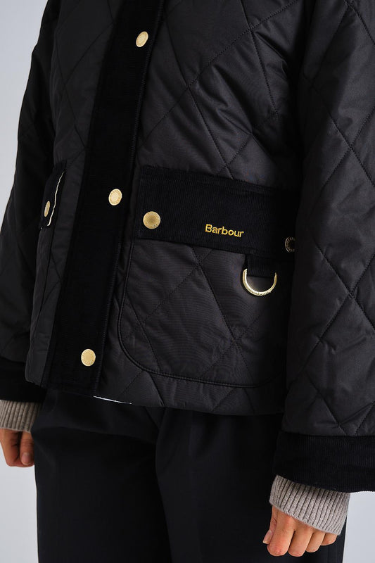 Barbour Kilnwick vattert jakke Sort