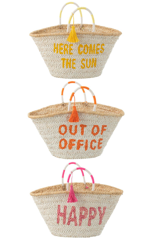 J-Line Strandveske Out of office Beige