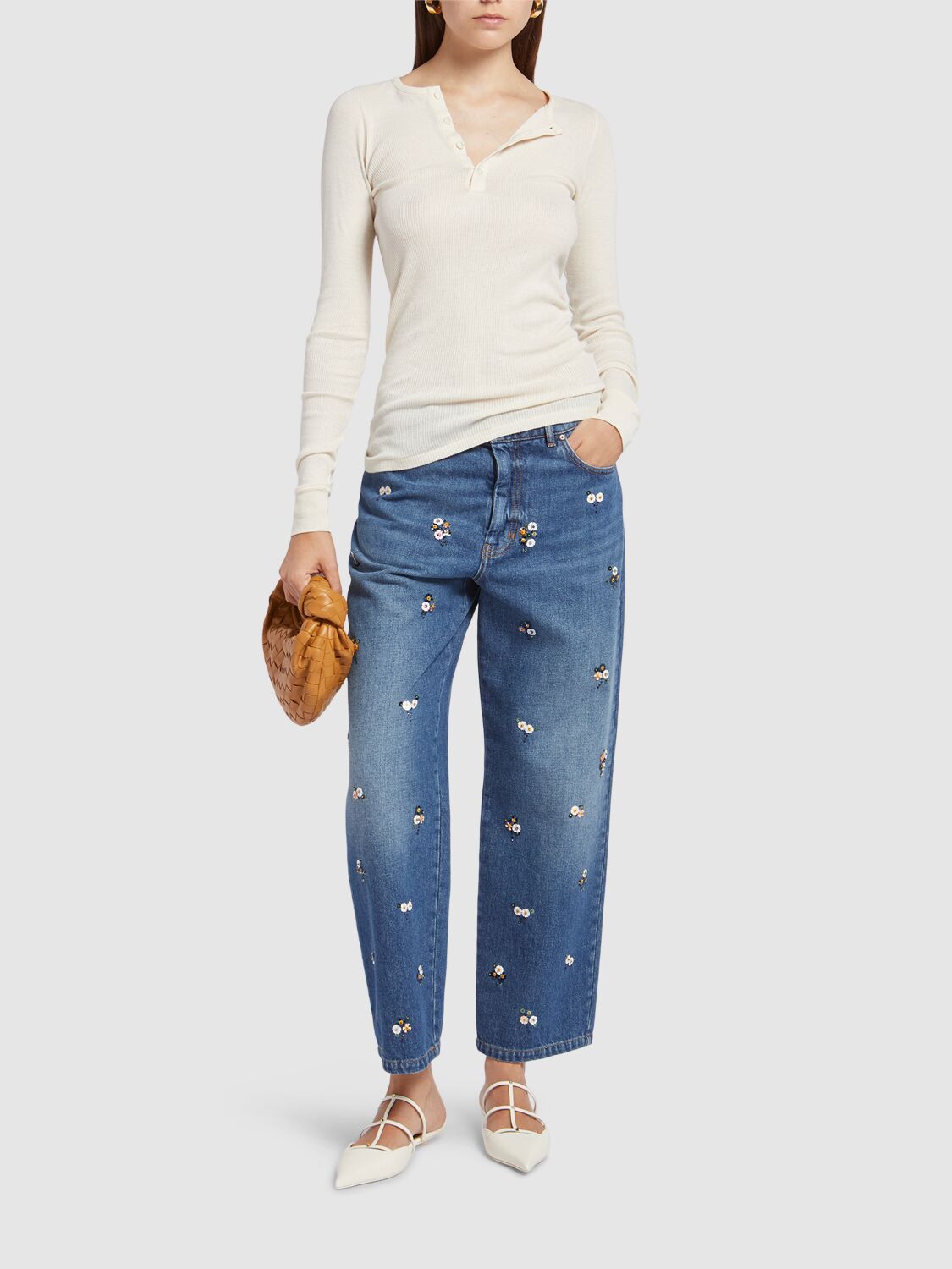 Max Mara Manetta Denimjeans med paljetter - ZhosLaila