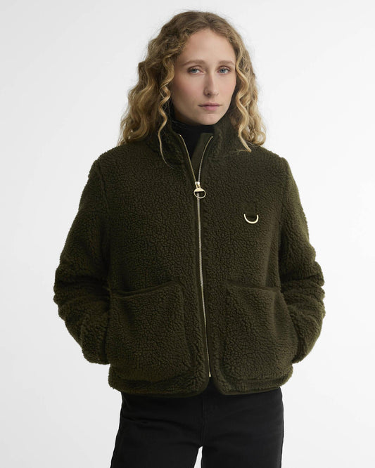 Barbour Elenora fleecejakke Oliven