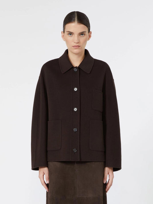 Max Mara Cloe enkeltspent Ullkledd jakke Brun