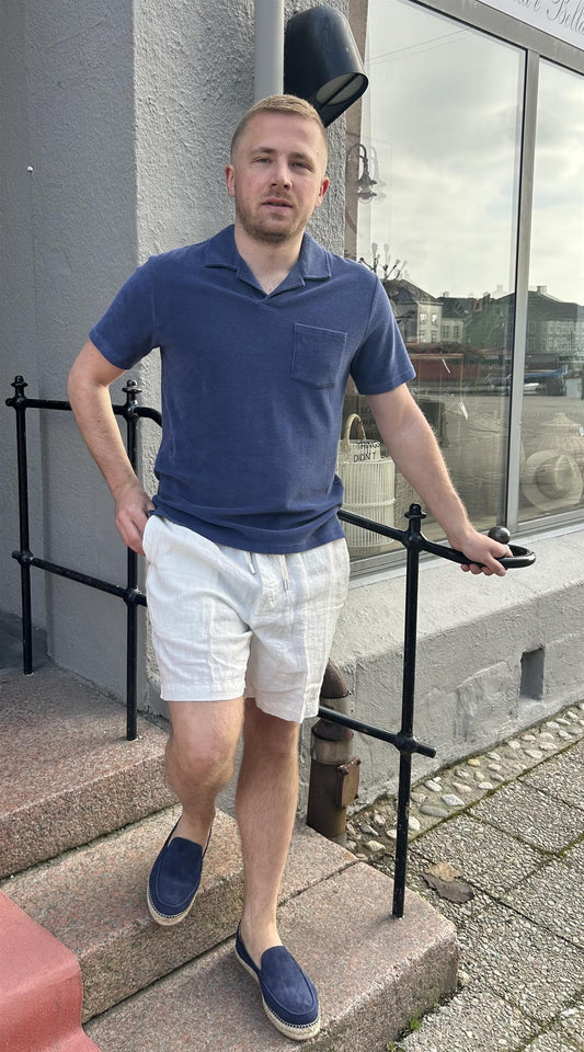 Altea herre piquet i froté Mørkeblå - ZhosLaila