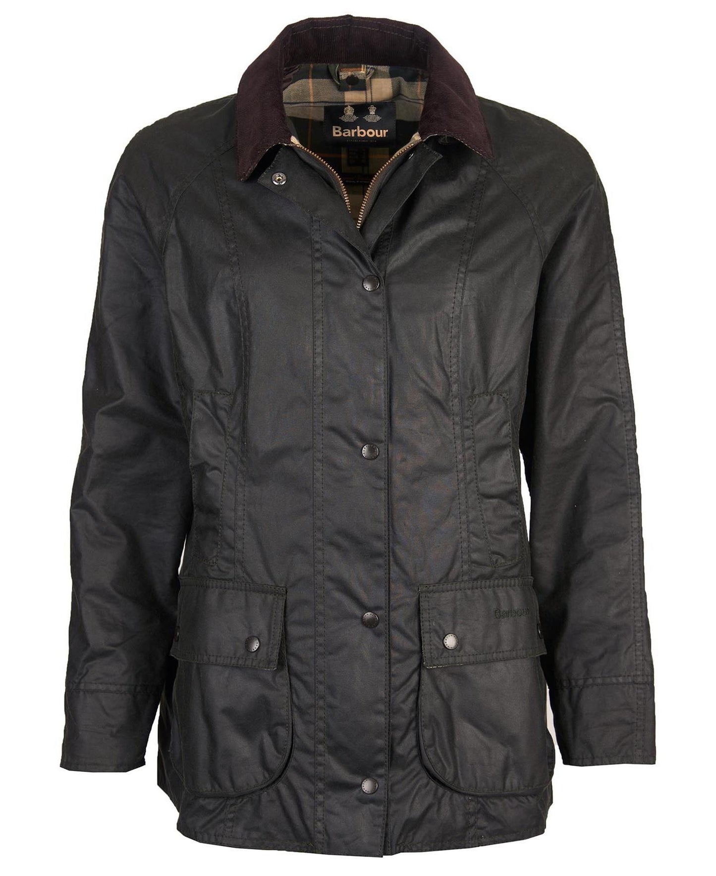 Barbour Beadnell Wax jakke Grønn