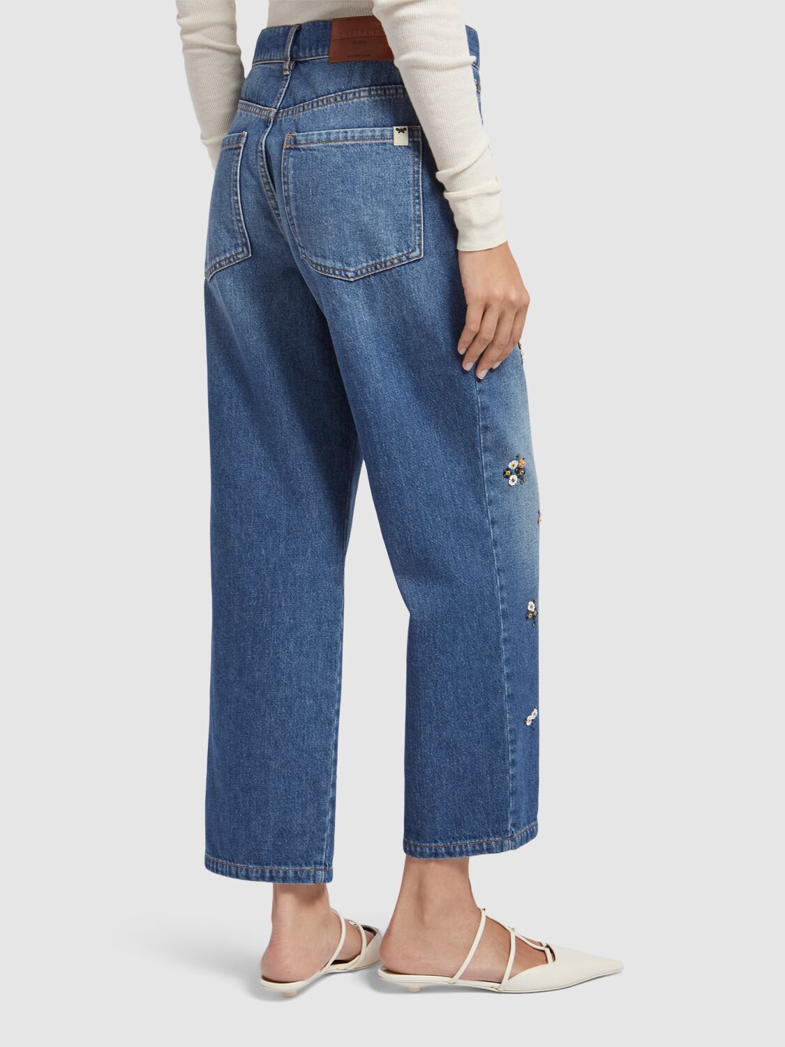 Max Mara Manetta Denimjeans med paljetter - ZhosLaila