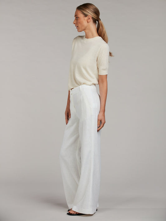 Stenstrøms Louise linbukse Off-White