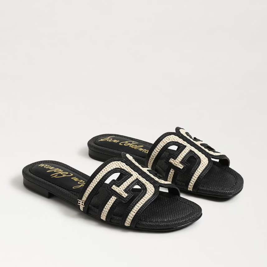 Sam Edelman Bay Raffia sandaler Sorte - ZhosLaila