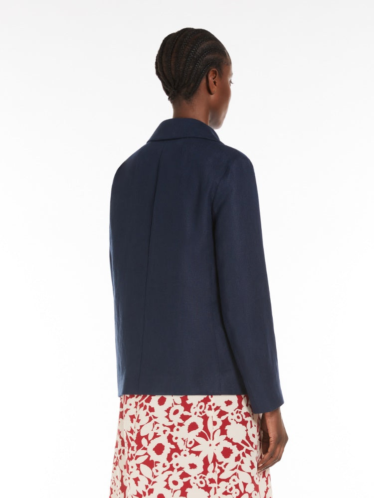 Max Mara Studio Emiro enkeltspent linjakke Mørkeblå - ZhosLaila