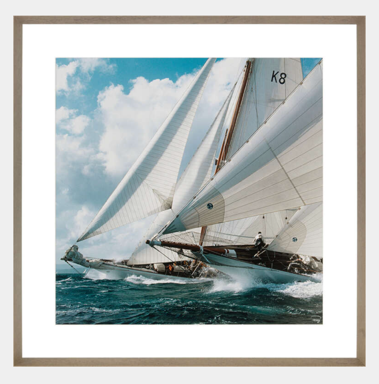 Astra & Candida Seilbåtene 80cm x 80cm - ZhosLaila