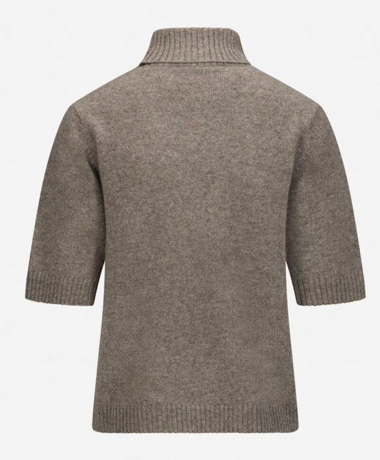 Stenstrøms Kinga Strikket Pologenser Lysebrun - ZhosLaila