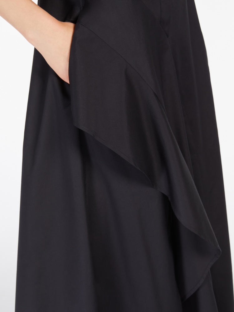 Max Mara KerasMax Mara Keras Poplin A-formet kjole Sort - ZhosLaila