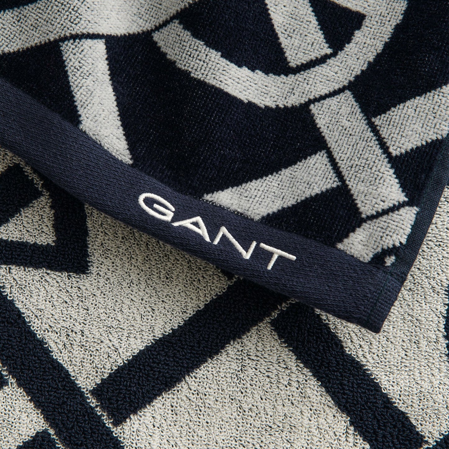 Gant G-Pattern Strandhåndkle 100x180cm Evening BluePalm