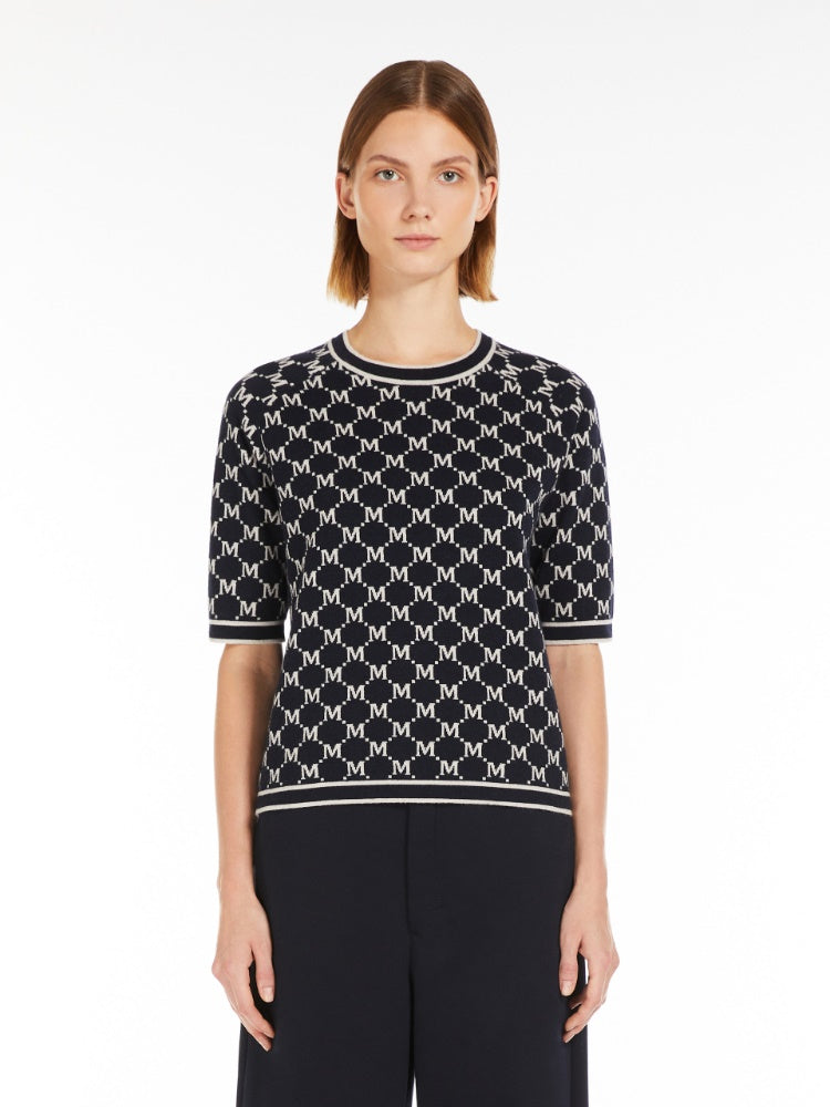Max Mara Portici Jacquard ull- og kashmirgenser - ZhosLaila