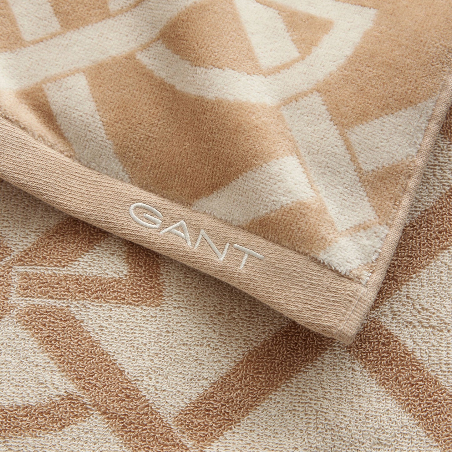 Gant G-Pattern Strandhåndkle 100x180cm Dry Sand