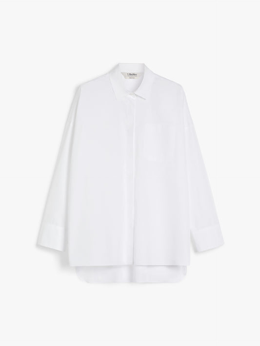 Max Mara Studio Gerona poplinskjorte Hvit - ZhosLaila