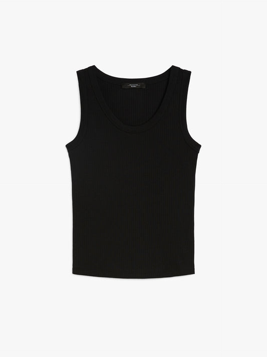 Max Mara Weekend Topp i økologisk bomull Sort - ZhosLaila