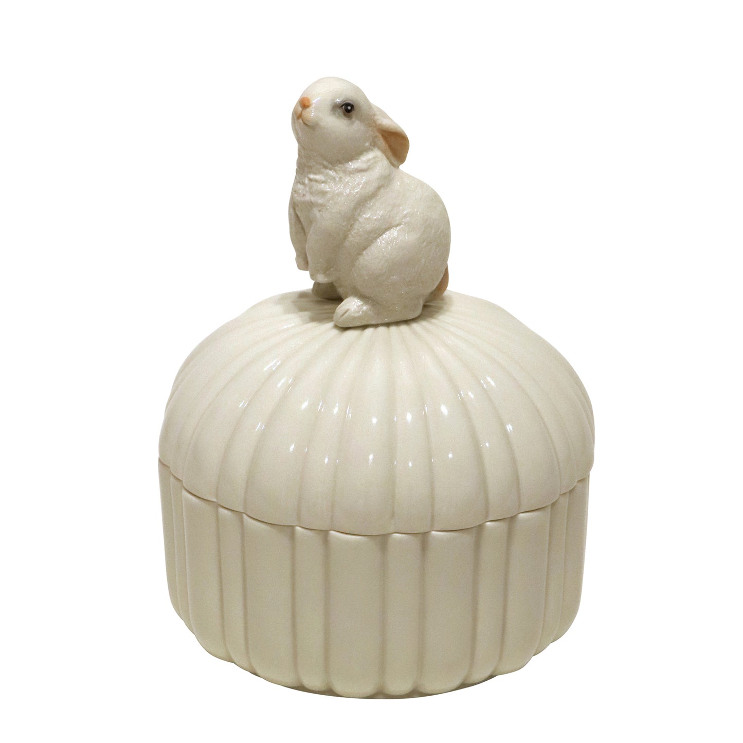 G&C Peter Bunny Porselen Krukke med lokk hvit Ø:18cm - ZhosLaila