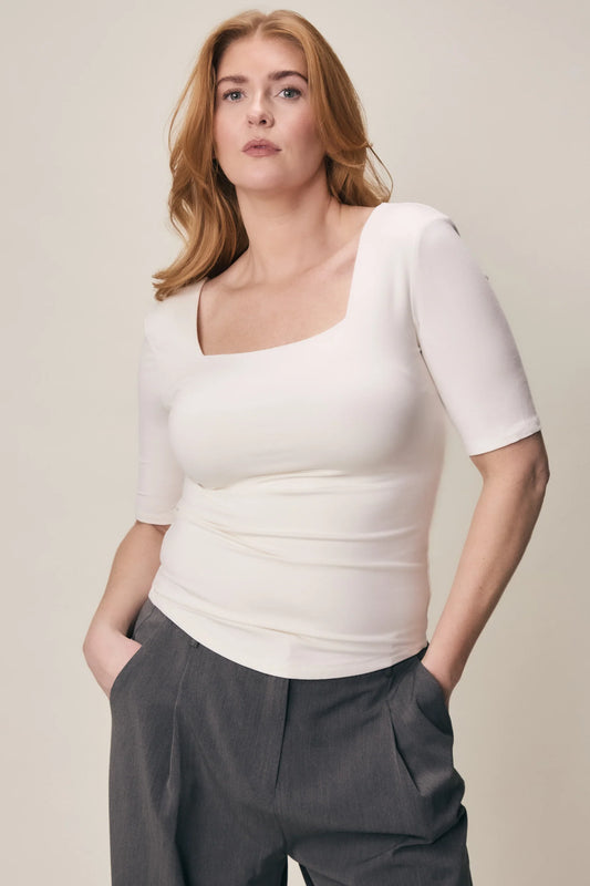 Viveh Olea topp Off-White - ZhosLaila