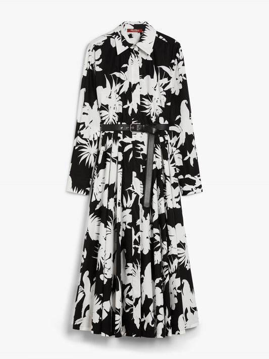 Max Mara Studio Ussel kjole i bomull med trykk - ZhosLaila