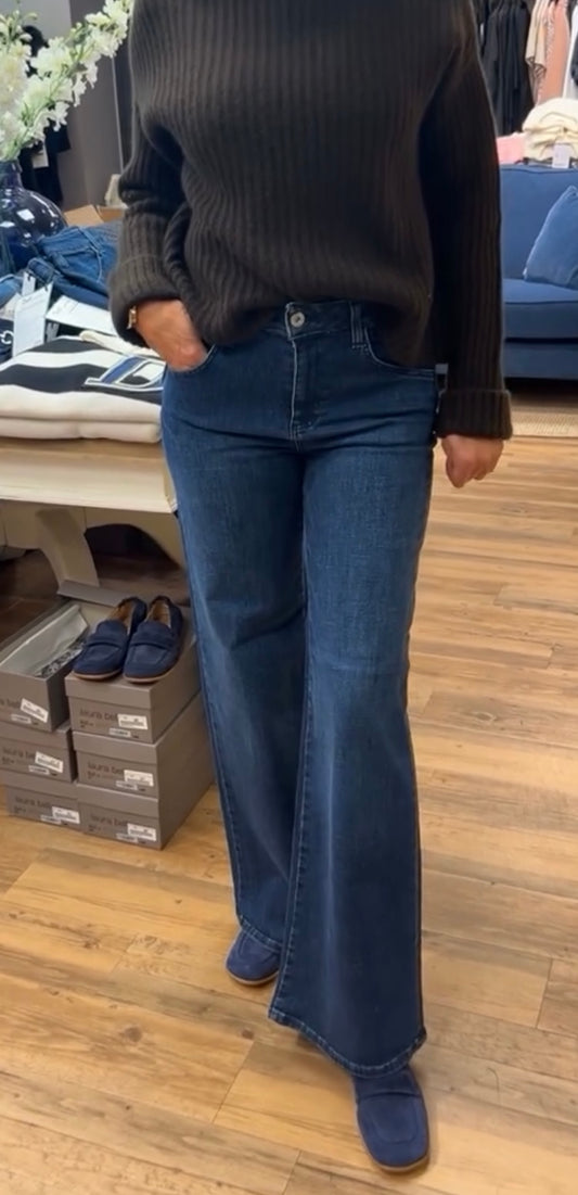 Shaft Five Organic denim Blå - ZhosLaila