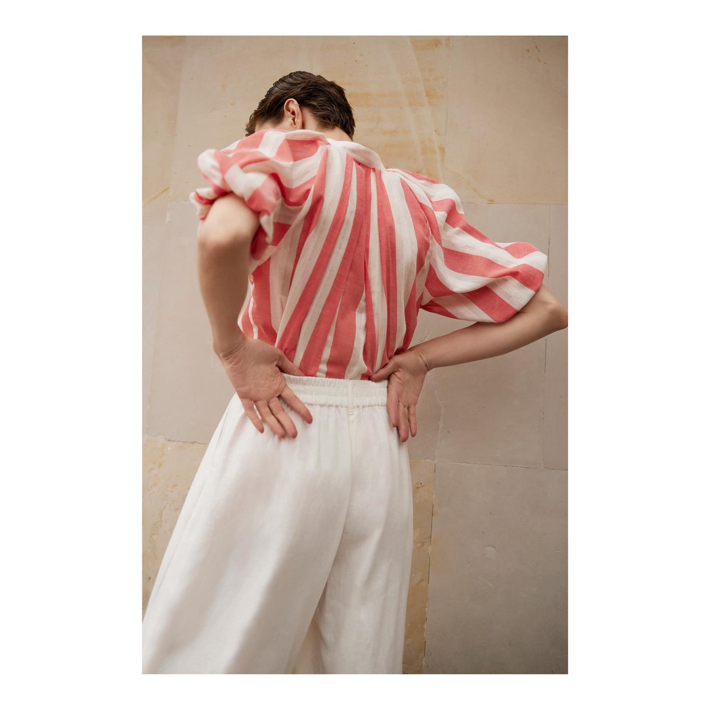 Ema Nou Sophie bluse Oransje striper