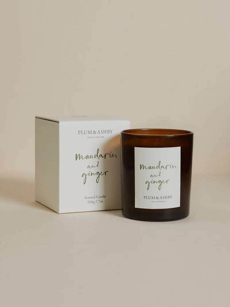 MANDARIN- OG INGEFÆR DUFTLYS 220g - ZhosLaila