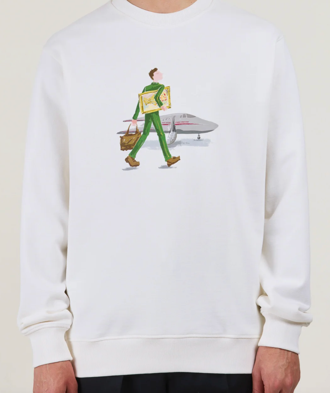 L`Homme Au Tableau genser Hvit