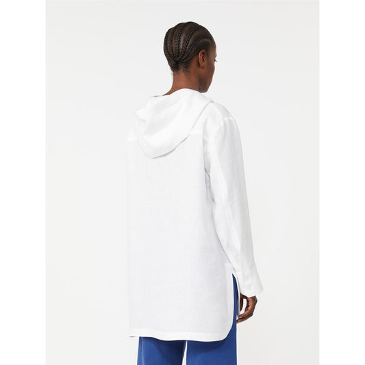 Max Mara Smmprugna hettebluse Hvit
