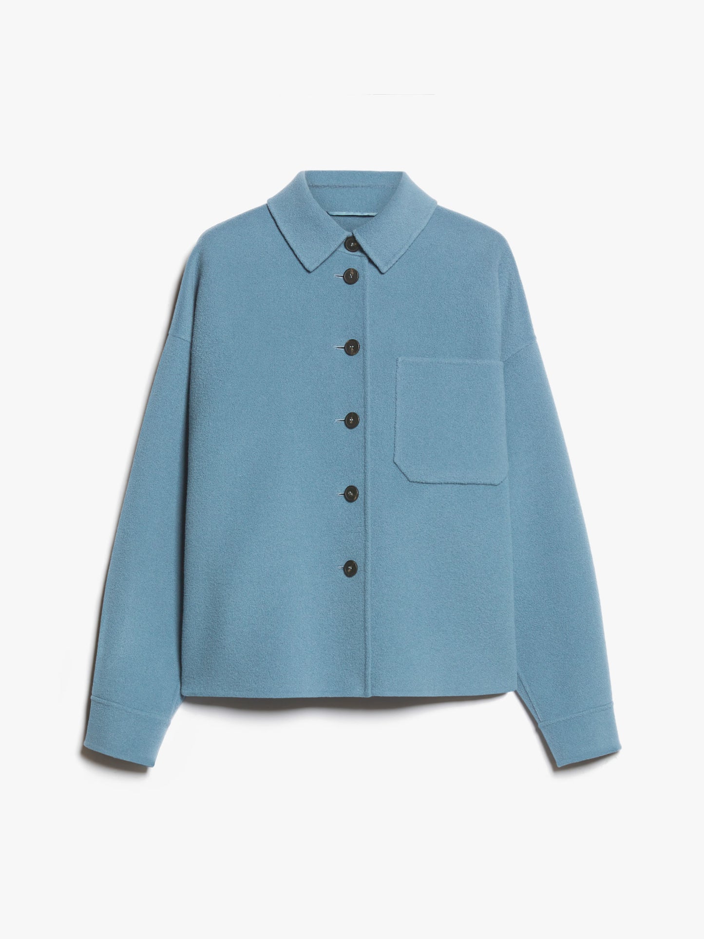 Max Mara Weekend Emiro Ull shacket Lyseblå - ZhosLaila