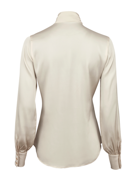 Stenstrøms Selma Sløyfebluse Champange - ZhosLaila