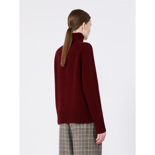 S Max Mara Mantova genser Burgunder