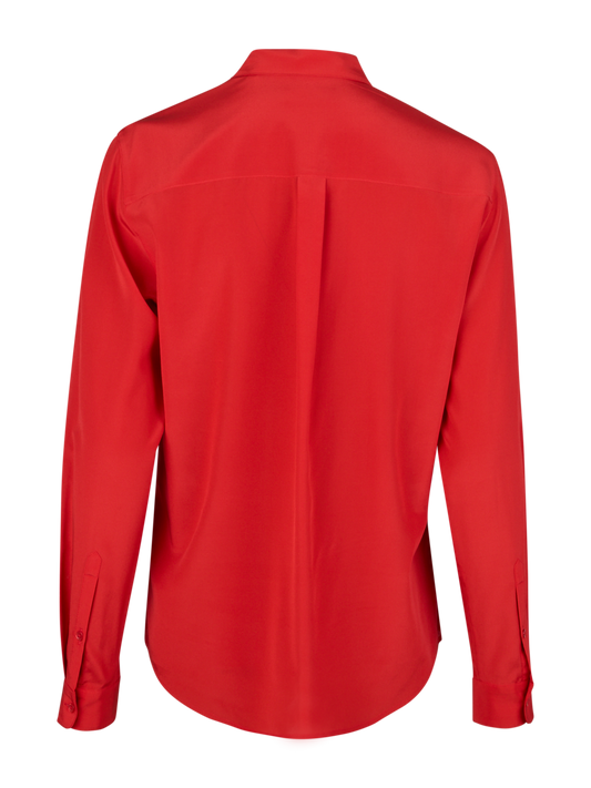 Kornelia rød silke stretch