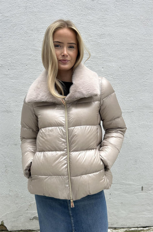 Herno Chantilly jakke Lys Beige