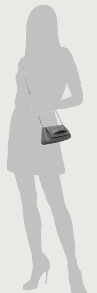 Orciani Gossip Nappa Chain skinnclutch Sort - ZhosLaila