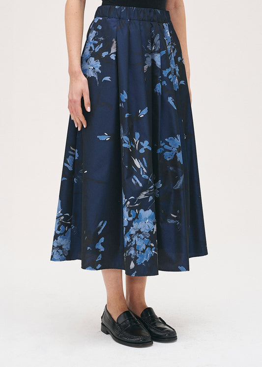 Rosso35 Elastisk skjørt Mørke blå - ZhosLaila