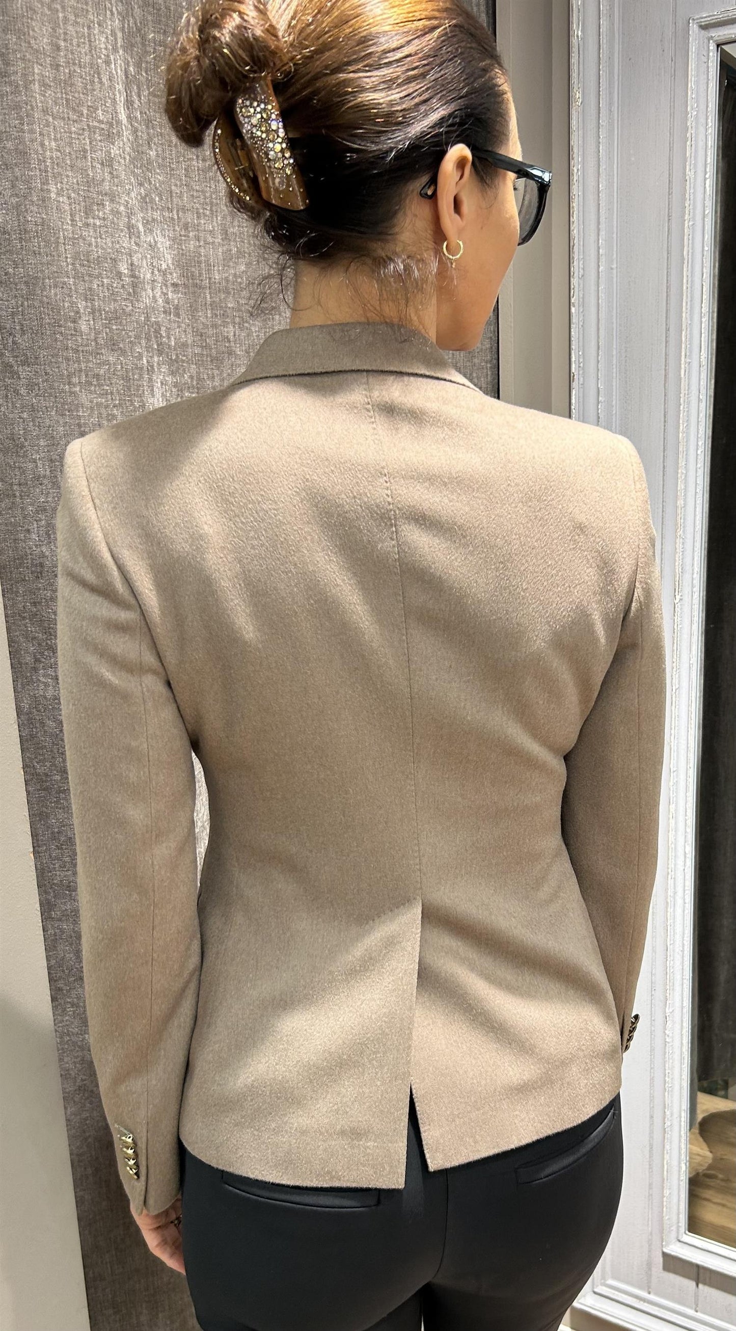 Tagliatore Alicya dobbeltspent jakke Beige