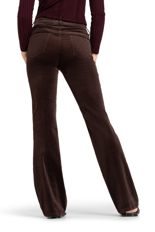 Cambio Paris Flared Cord bukse Mørkebrun - ZhosLaila