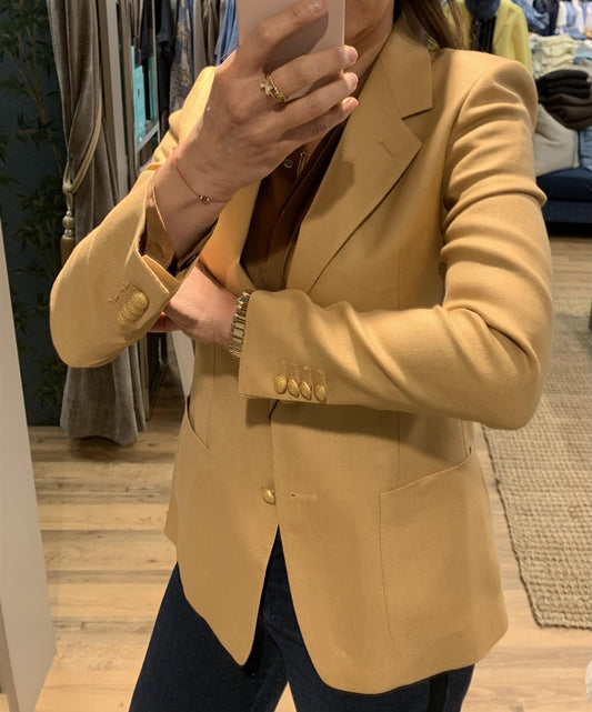 Tagliatore Parigi lin blazer Gul - ZhosLaila