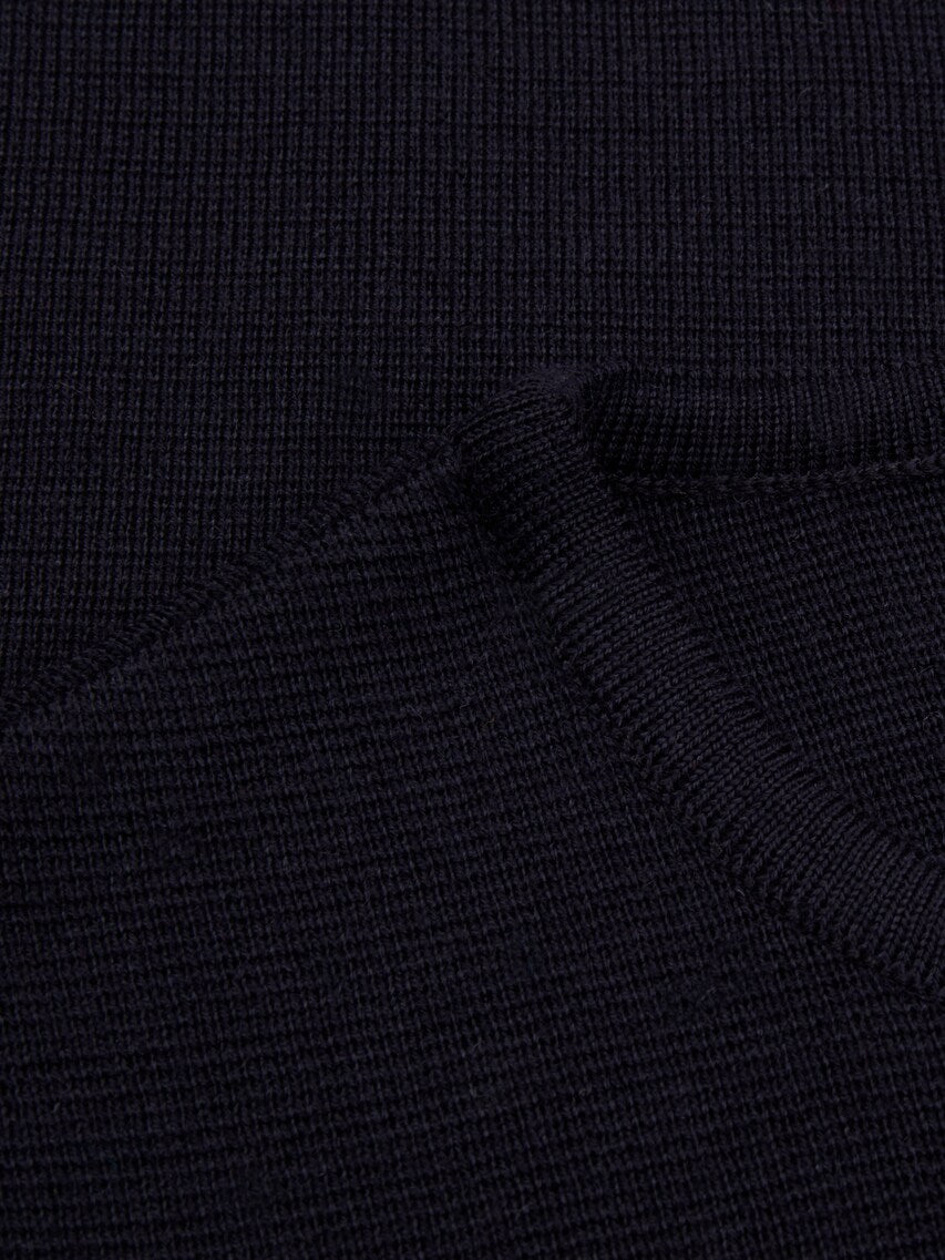 Stenstrøms Stina Navy Merino Ull Cardigan Mørkeblå - ZhosLaila