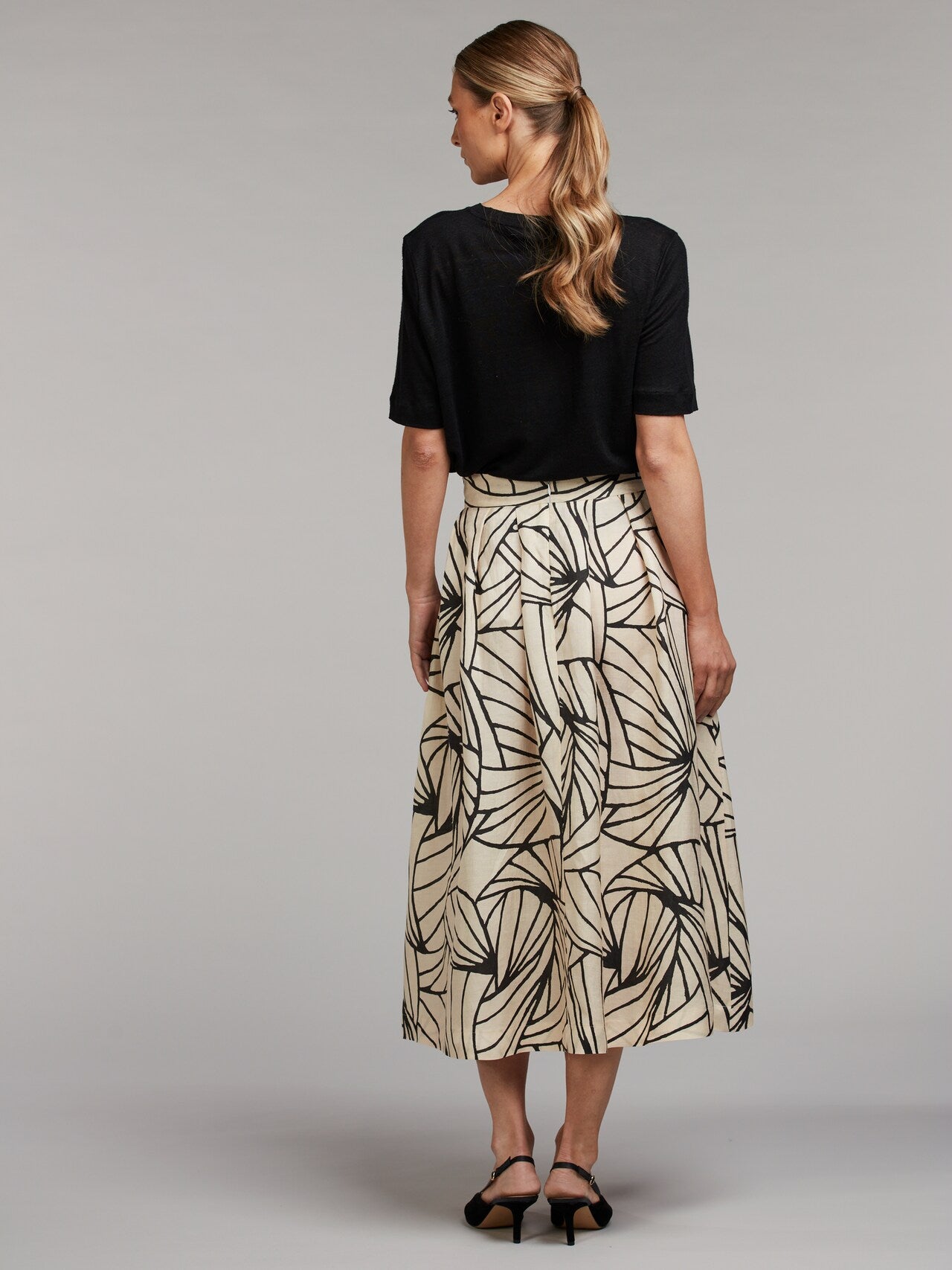 Stenstrøms Kathryn mønstret skjørt