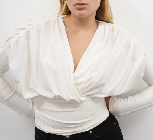 Viveh Salvia topp Off-White - ZhosLaila