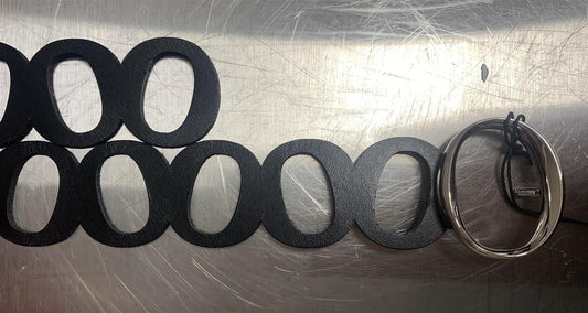 Orciani Bull Soft monogrambelte i skinn Sort - ZhosLaila