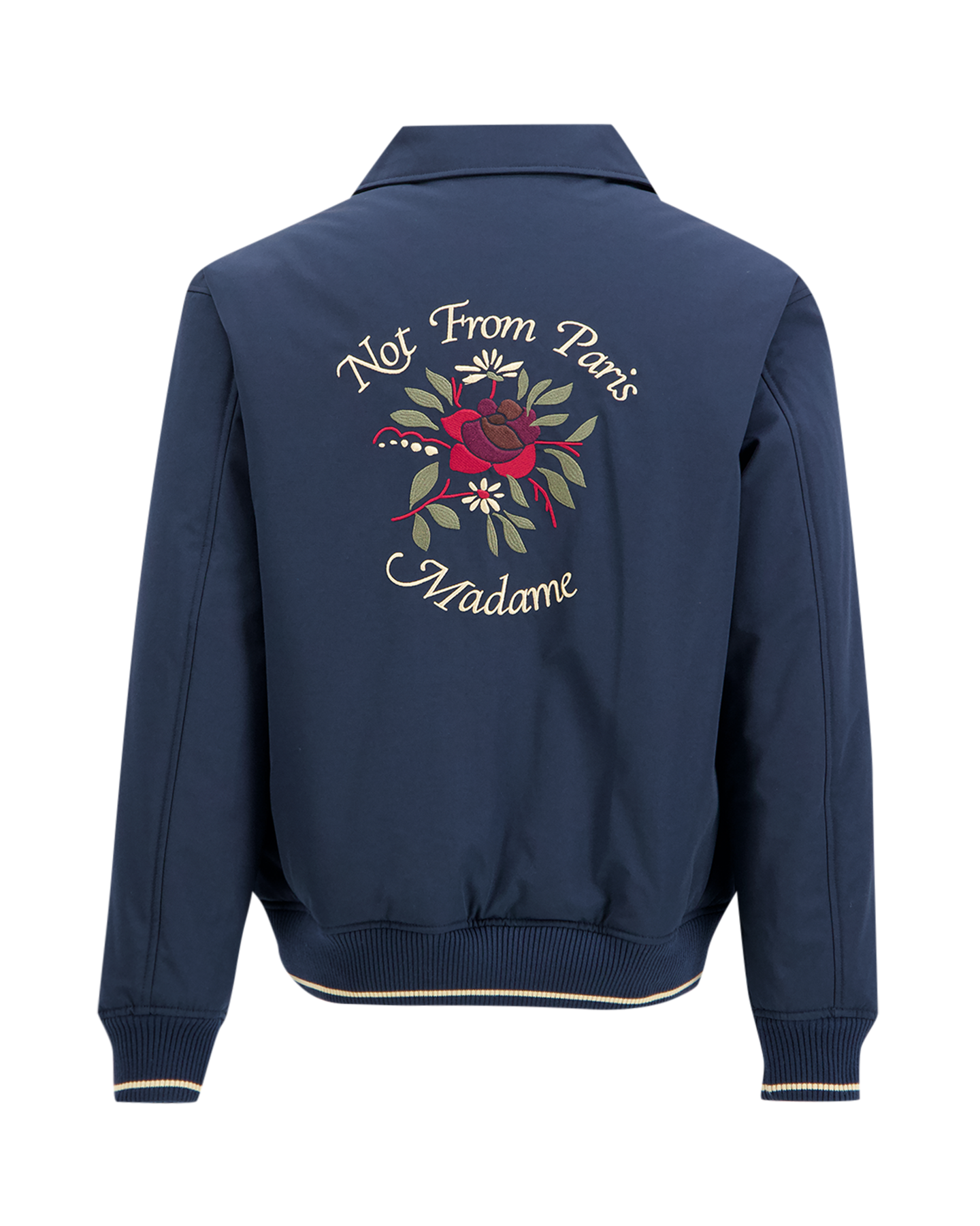 Drôle de Monsieur Bomber Slogan Rose Marineblå
