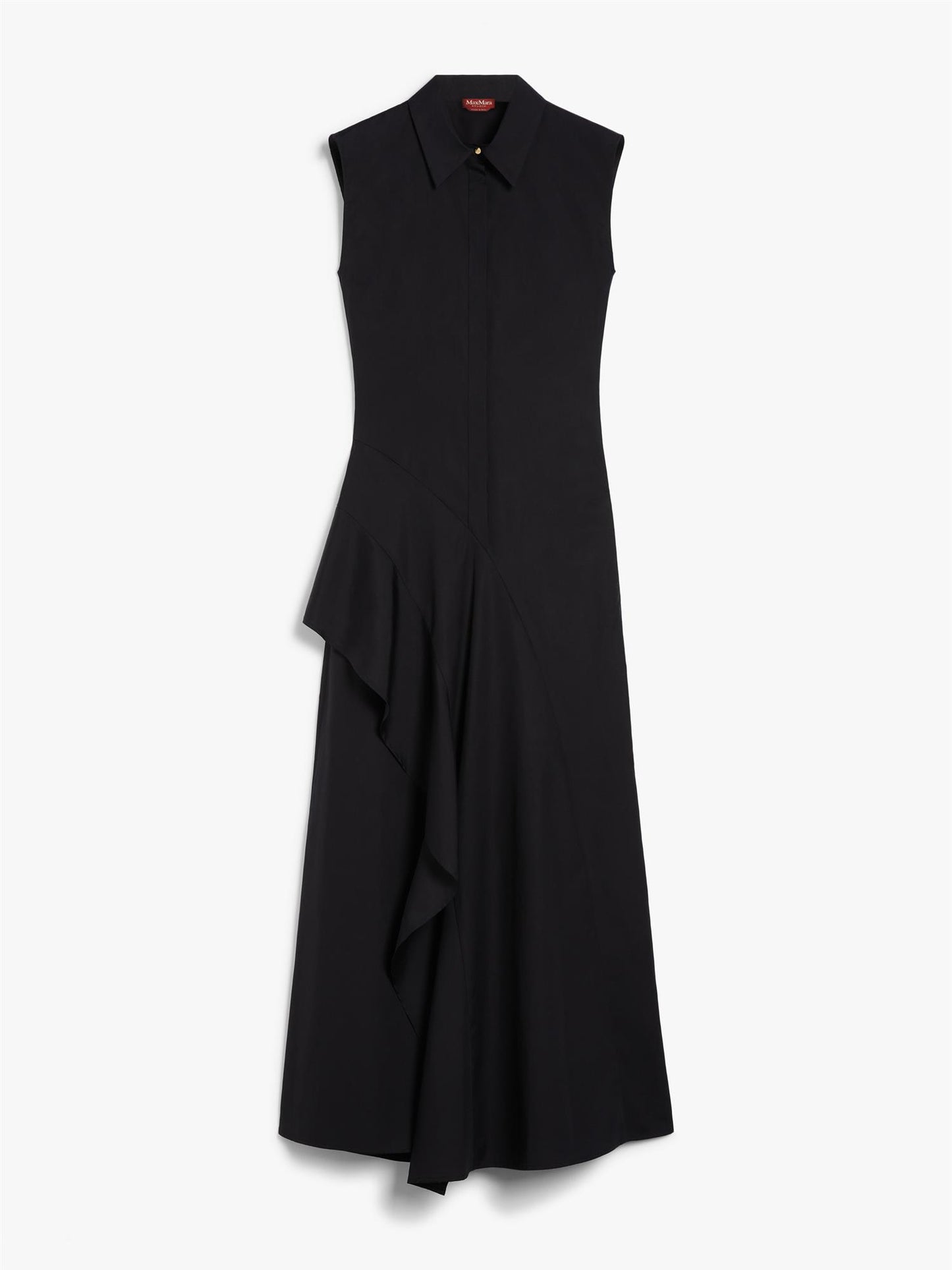 Max Mara KerasMax Mara Keras Poplin A-formet kjole Sort - ZhosLaila