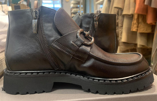 Laura Bellariva skinn Skolett med spenne Mørkebrun - ZhosLaila