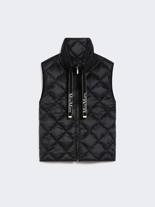 Max Mara Tregic vannavvisende vest i nylon-lerret Sort - ZhosLaila