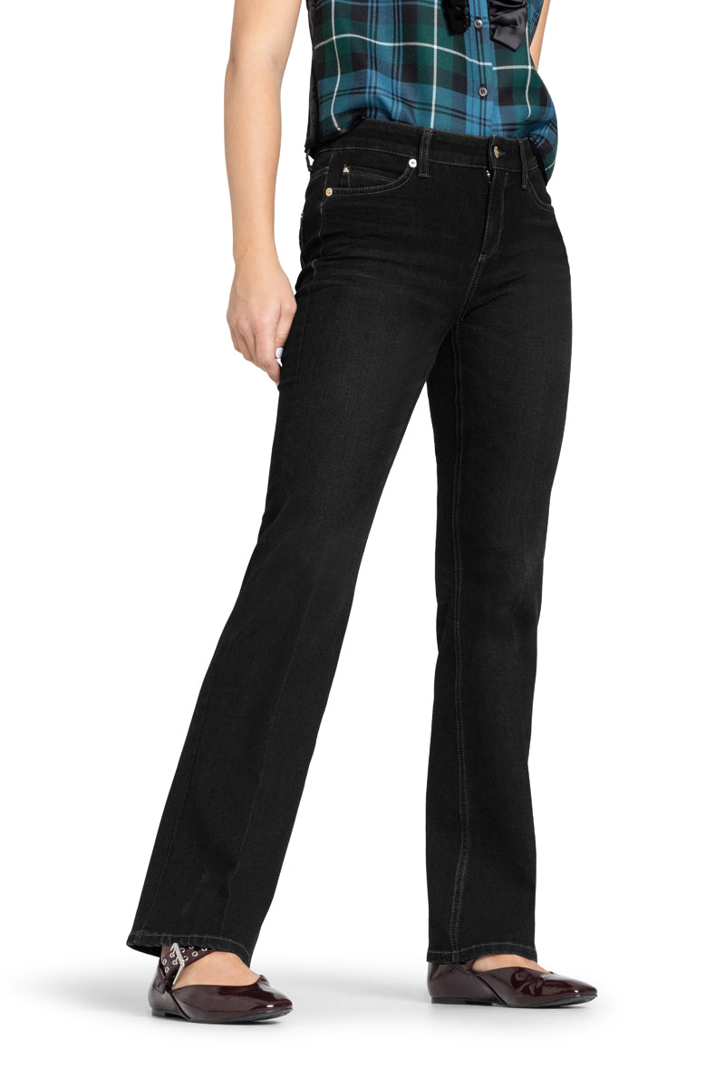 Cambio Paris Flared stretch jeans 360 Sort