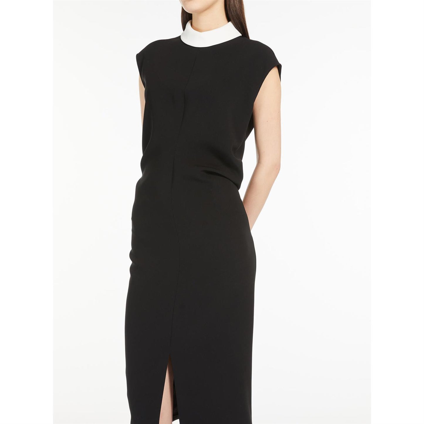 Max Mara Cady timeglasskjole Sort - ZhosLaila