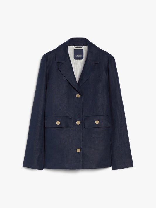 Max Mara Studio Emiro enkeltspent linjakke Mørkeblå - ZhosLaila