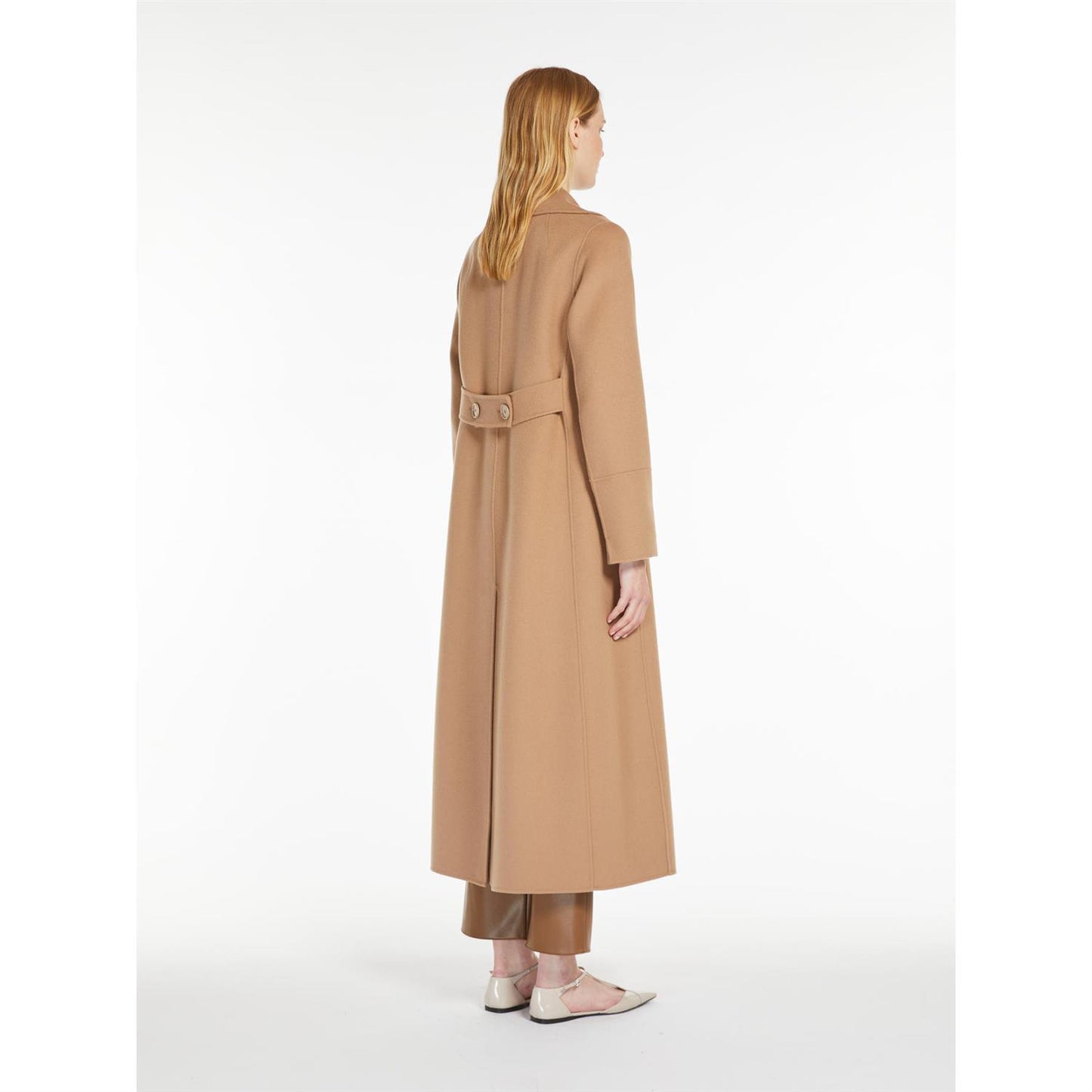 Max Mara Custodi Dobbeltspent ullfrakk Camel - ZhosLaila