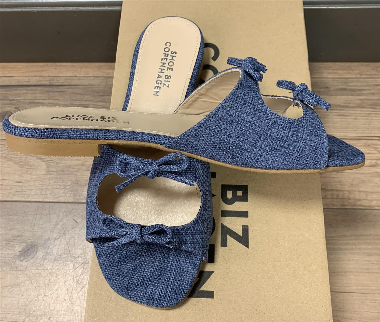 Shoe Biz Houston slippers Blå - ZhosLaila